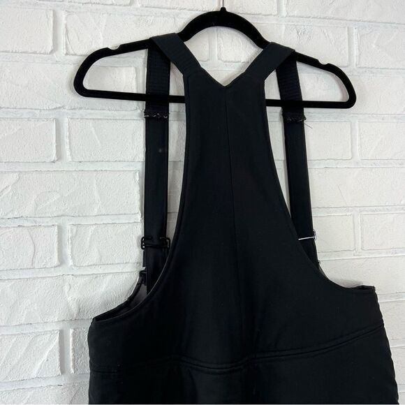 Vintage Black Suspender Overall Fitted Ski Snow Pants 16 - Picture 6 of 12